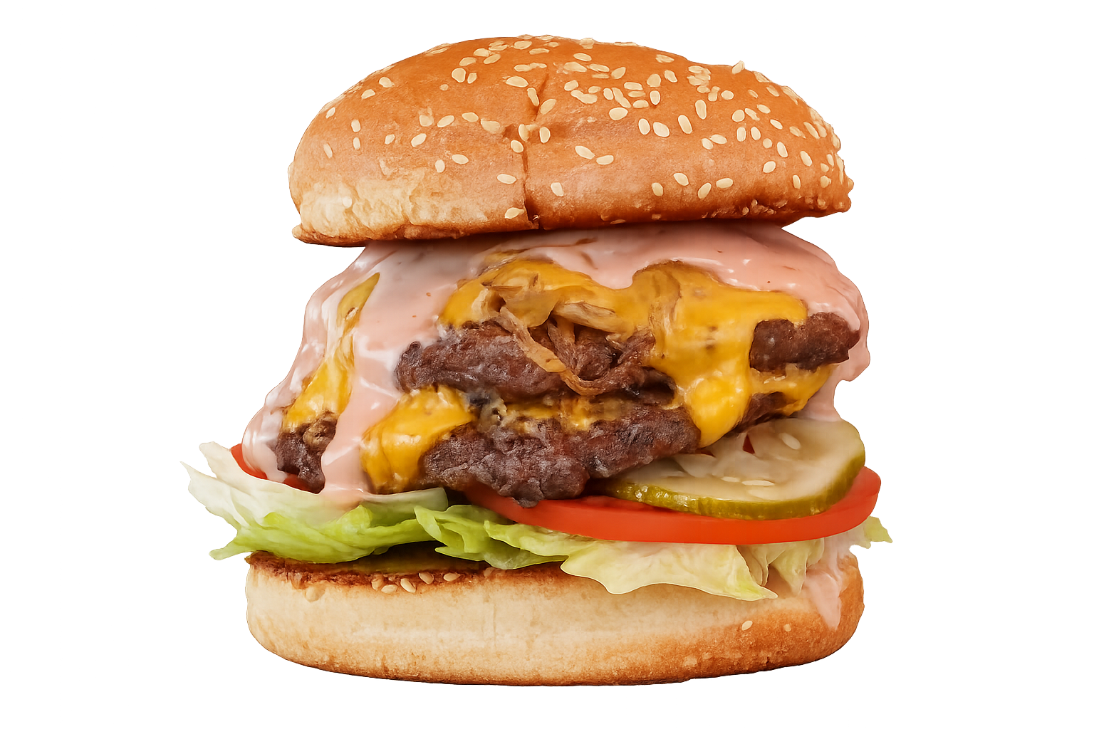 The Belly Buster — Bray's signature double smash burger
